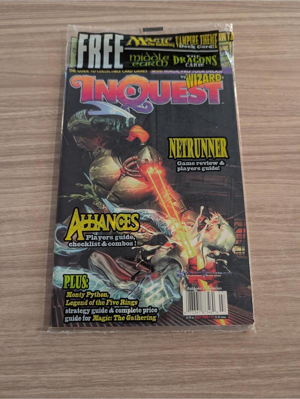 InQuest Magazine Issue Featuring NetRunner and Magic The Gathering